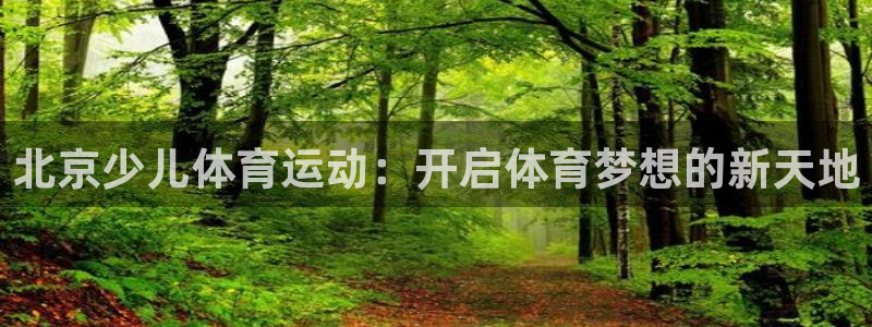 3377体育官网下载是干嘛的公司：北京少儿体育运动：
