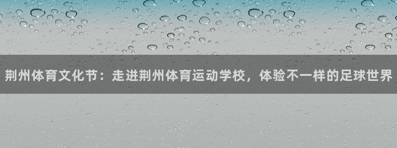 3377体育官方正版app集团官网首页网址：荆州体育文化节：